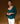 Maglione scollo a V in cashmere - Duck Green