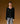 Maglione oversize con scollo a V in cashmere - Nero