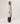 Long knitted coat - White Ecru