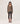 Maglione oversize in cashmere con scollo a V - Havana Brown