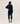 Maglione oversize con scollo a V in cashmere - Blu Navy