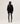 Maglione oversize in cashmere con scollo a V - Nero