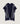 Stola in cashmere con frange - Blu Navy
