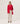 Maglia in cashmere collo tunisino - Rosso