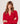 Maglia in cashmere collo tunisino - Rosso