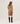 Maglione girocollo in cashmere - Camel Brown