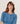 Maglione in cashmere con collo tunisino - Blu Azzurro