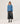 Maglione in cashmere con collo tunisino - Blu Azzurro