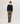 Maglione girocollo in lana merino - Blu notte