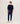 Maglione girocollo in cashmere 2 capi - Blu notte