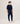 Maglione girocollo in cashmere 2 capi - Blu notte