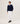 Maglia scollo a V in cashmere 2 fili - Blu Notte