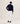 Maglia scollo a V in cashmere 2 fili - Blu Notte