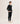 Maglia scollo a V in cashmere 2 capi - Nero