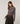 T-shirt drappeggiata a maniche lunghe - Charcoal Grey