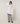 Chemise oversize blanche manches 3/4