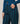 Pantaloni dritti in tela stampata - Blu