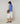 Tricolor merino wool vest - Horizon Blue