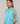 Twin set girocollo in seta - Blu Turchese
