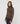 T-shirt con collo alto - Marrone