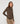 T-shirt drappeggiata - Marrone