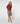 Maglione in lana merino a maniche 3/4 con girocollo - Rosso Scuro