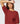 Maglione in lana merino a maniche 3/4 con girocollo - Rosso Scuro