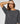 Maglione in lana merino a maniche 3/4 con girocollo - Grigio scuro