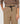 Pantaloni a vita alta in cotone a gamba larga - Beige scuro