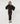 T-shirt svasata a maniche lunghe - Nero