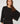 T-shirt svasata a maniche lunghe - Nero