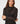 T-shirt drappeggiata - Nero