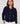Cardigan corto con spalline - Blu marino