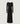 Robe longue drapée - Noir